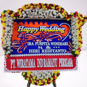 Bunga Papan Wedding Indramayu