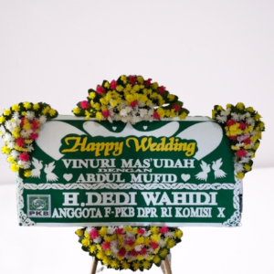 Karangan Bunga Papan Wedding Indramayu