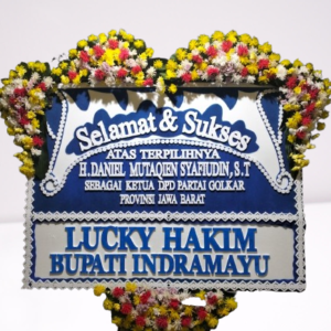 Karangan Bunga Papan Selamat Indramayu