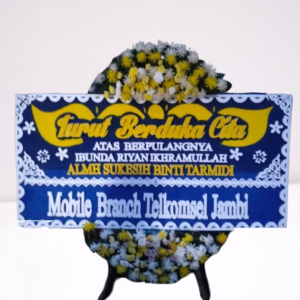 Karangan Bunga Papan Duka Cita